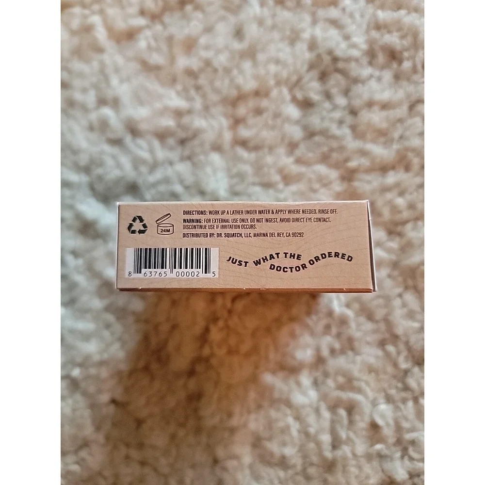 Dr. Squatch Bay Rum Set Of 2 Zero Grit‎ Soaps 5oz Per Bar